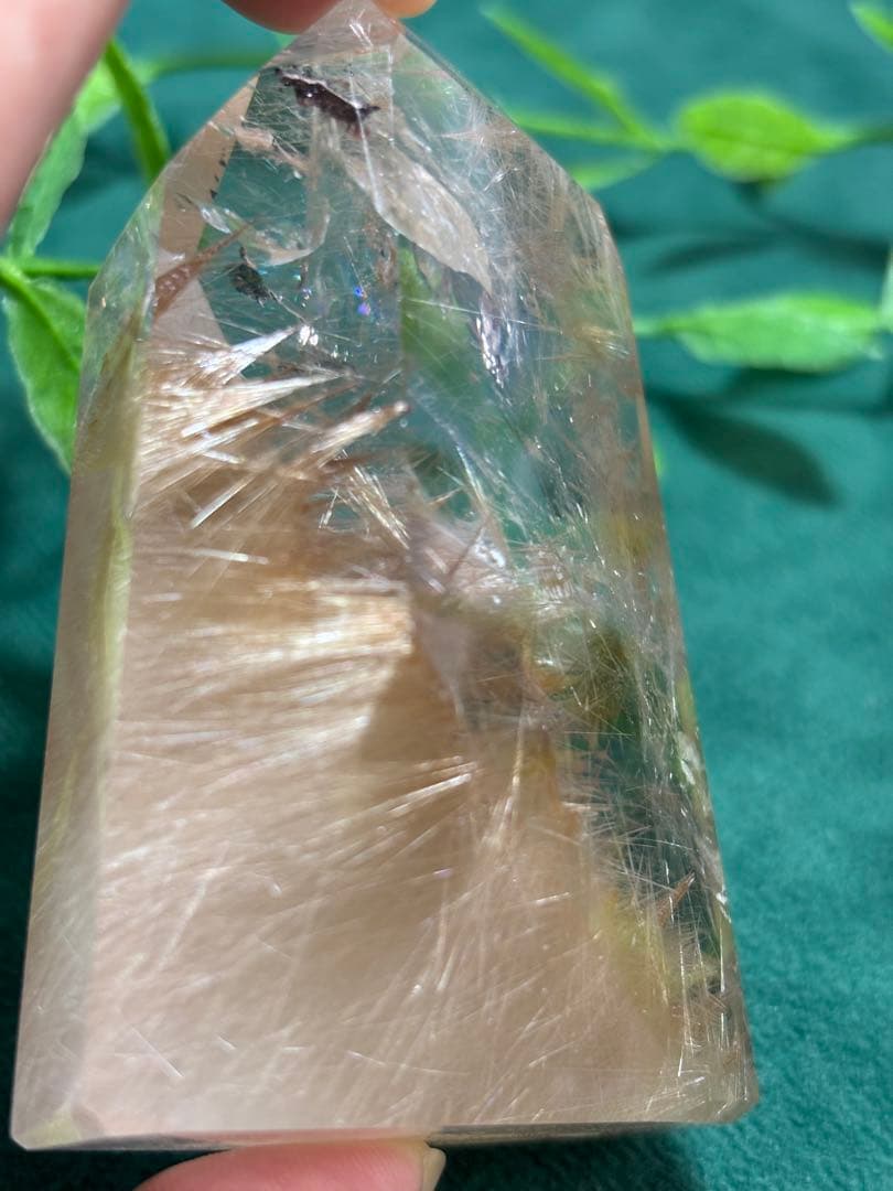 天然石　ルチルクオーツ　ポイント