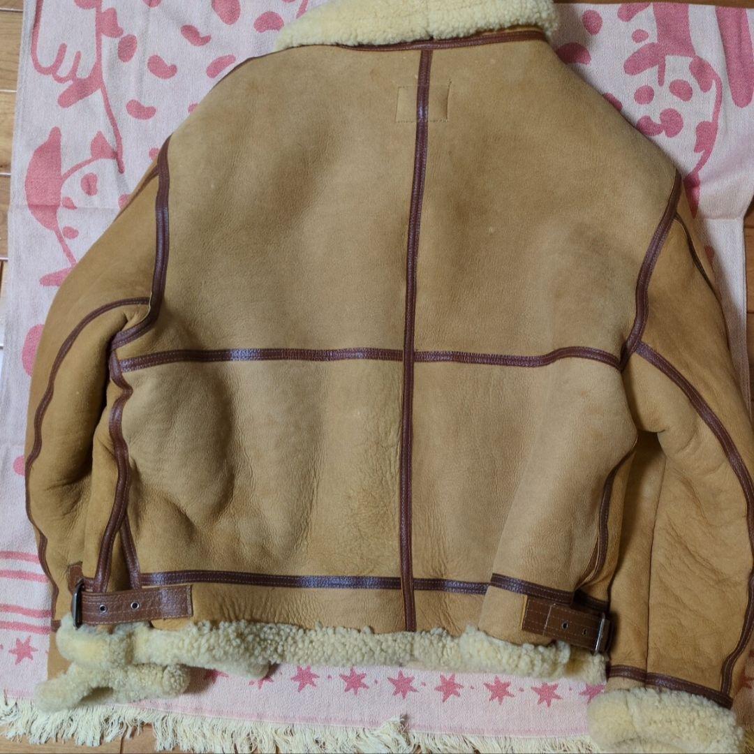 希少カラーアビレックスAVIREX TYPE B-3 ムートンシープスキン羊皮