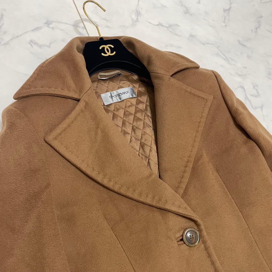 SPORTMAX ウール カシミヤ ロングコート XL 美品