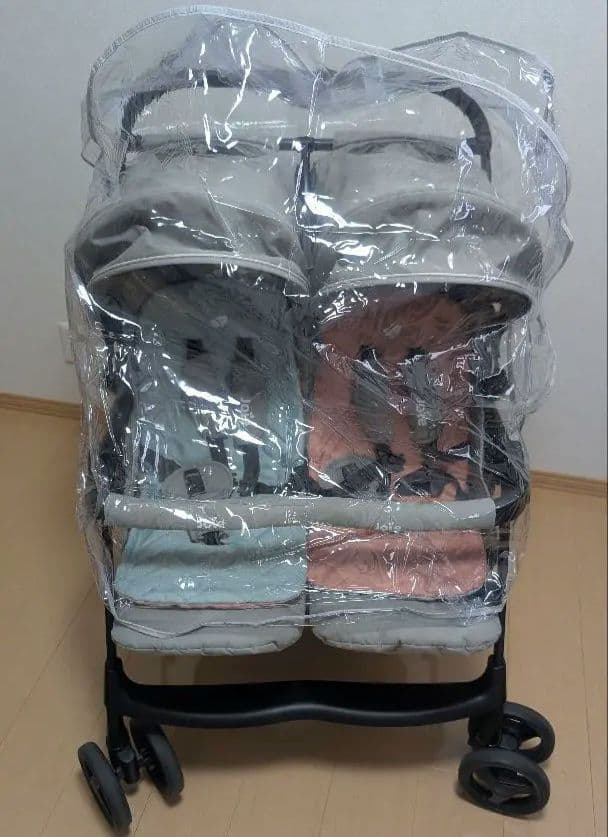 Joie カトージ　エアツイン　2人乗りベビーカー 水色/ピンク