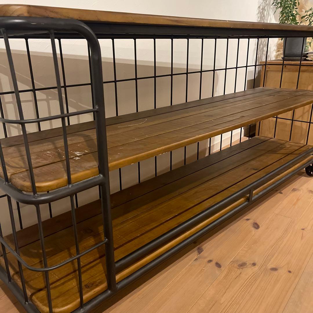 crash gateマランコンソールテーブルラック　w1800