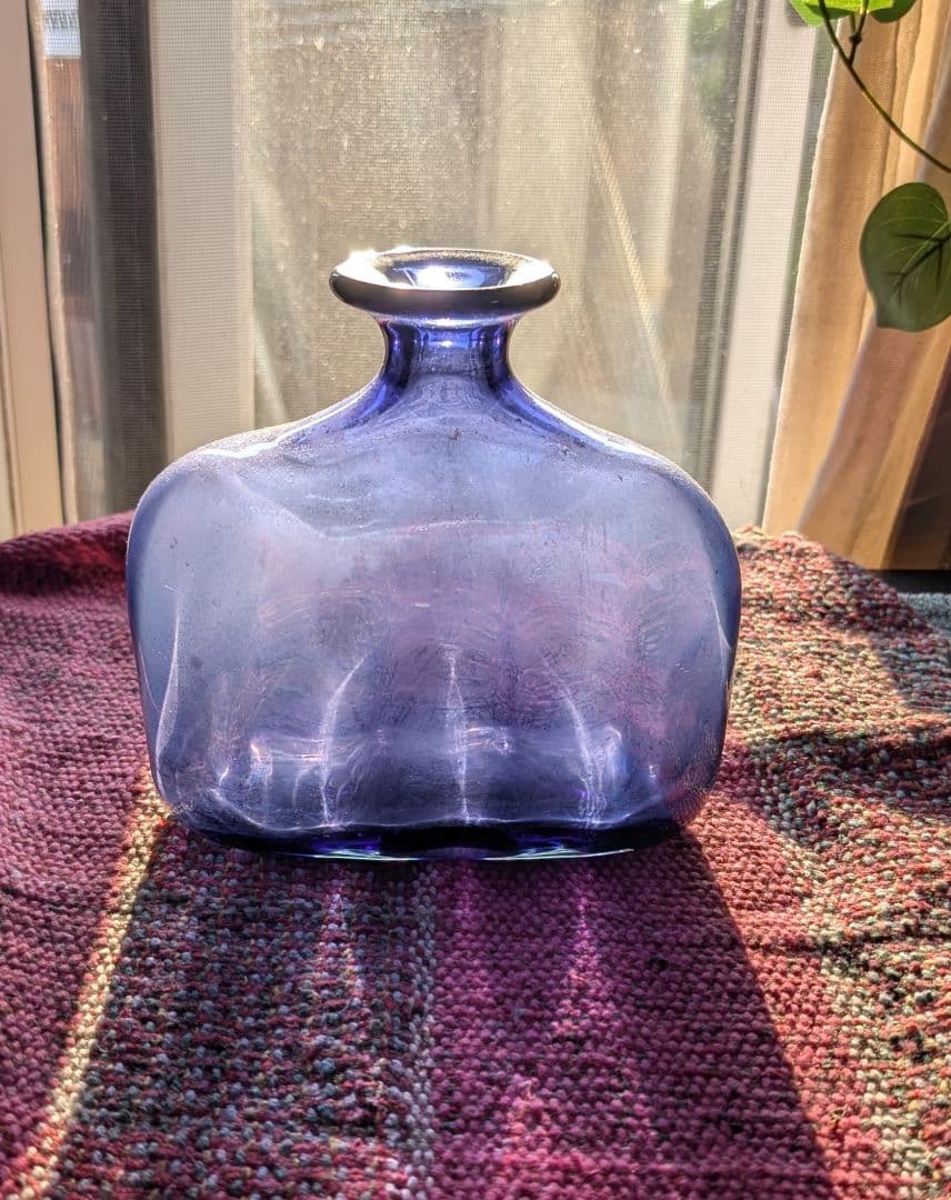 ガラス花瓶・希少・レトロ