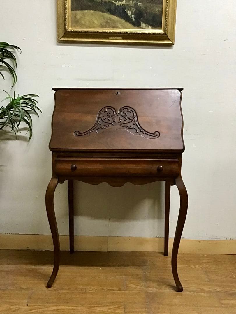 管245☆イギリス製☆アンティーク☆ライティングビューロー☆机☆デスク