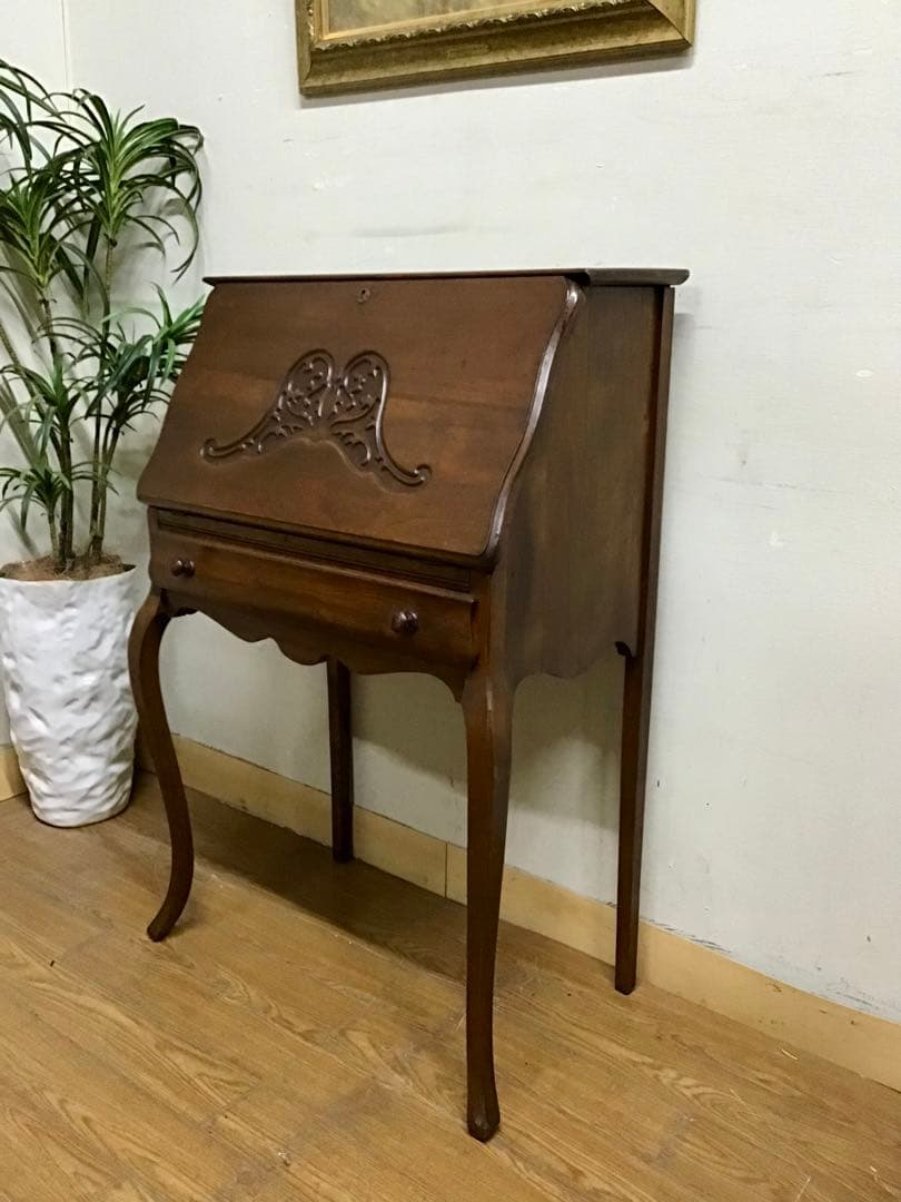 管245☆イギリス製☆アンティーク☆ライティングビューロー☆机☆デスク