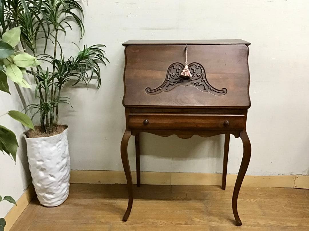 管245☆イギリス製☆アンティーク☆ライティングビューロー☆机☆デスク