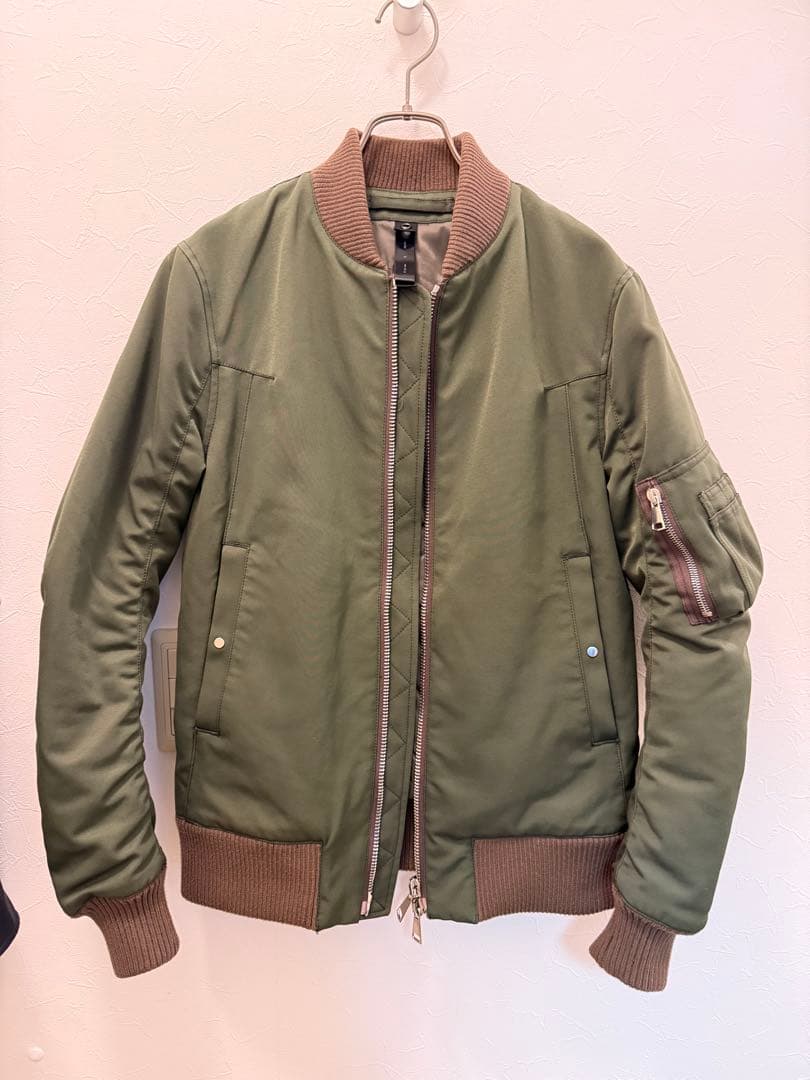 【超美品】wjk MA-1　sサイズ/ カーキ　亀梨着モデル