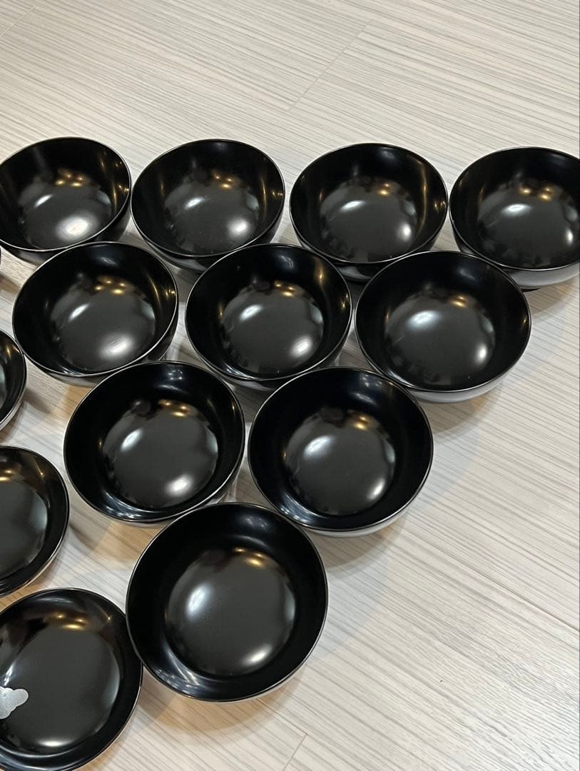 輪島塗　吸物椀　蒔絵御所車　十客揃　桐箱入