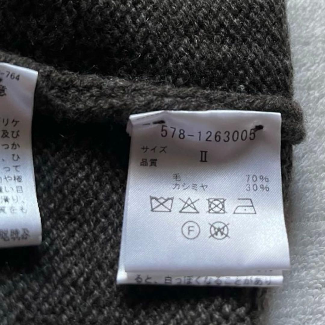 美品 マーガレットハウエル ショルダーボタン カシミヤニット M 定価6.4万