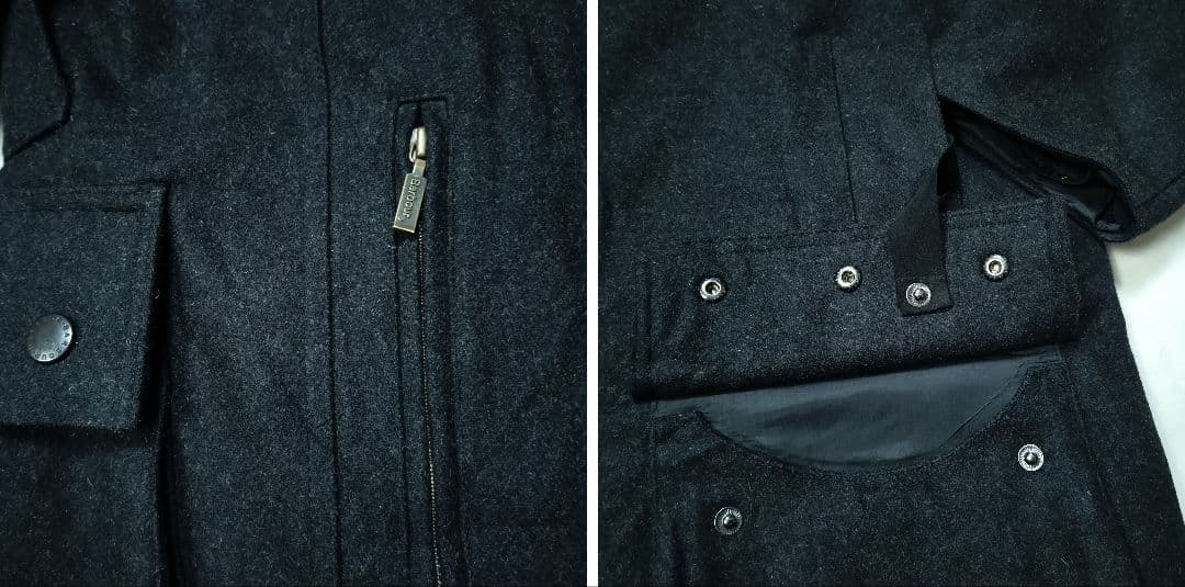 00s Barbour wool beaufort ブラック L