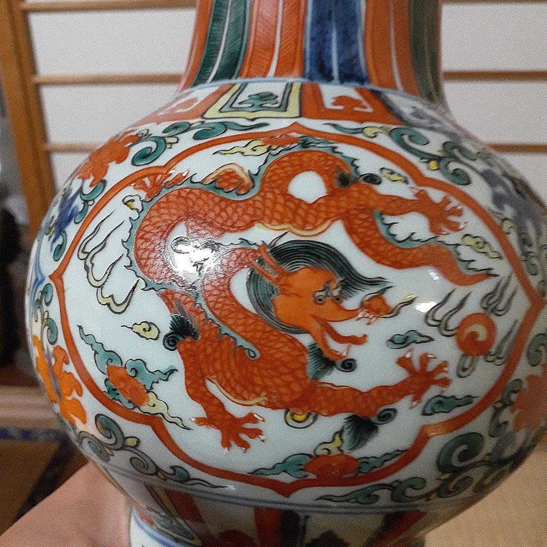 中国大明万暦年製尊形大花瓶