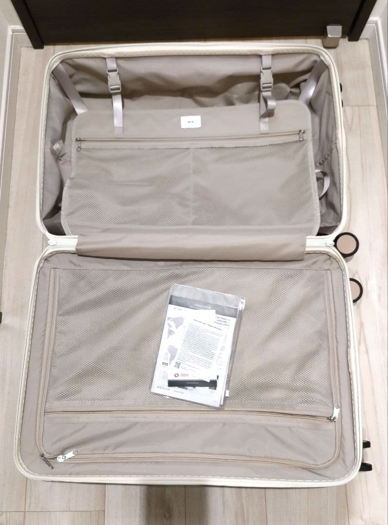 ACE　キャリーケース　スカーラ　69L　オフホワイト　TSAダイヤルロック