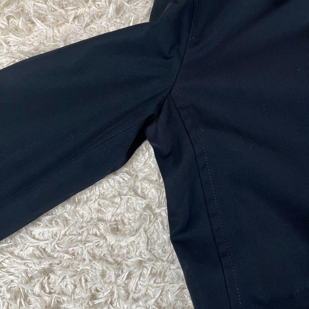 バーバリーロンドン ステンカラーコート ブラック ノバチェック 7 Sサイズ