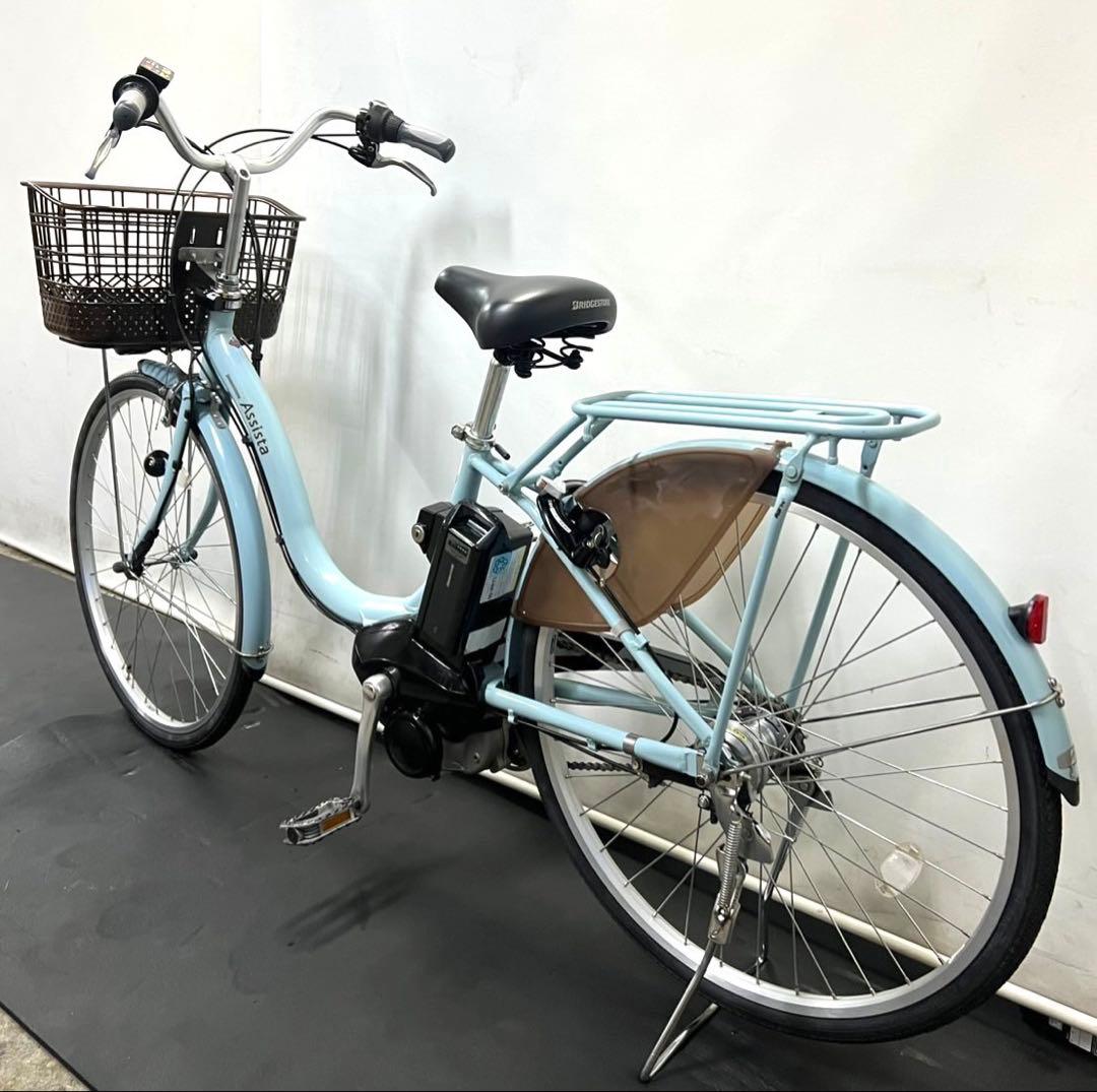 1年保証 送料無料　ブリヂストン　アシスタ　26インチ　水色　電動アシスト自転車