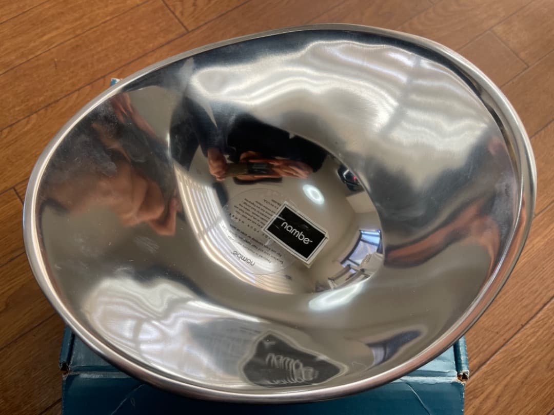 新品 Nanbe シルバーボウル 9インチ 米国製 未使用