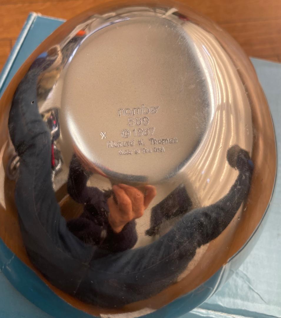 新品 Nanbe シルバーボウル 9インチ 米国製 未使用