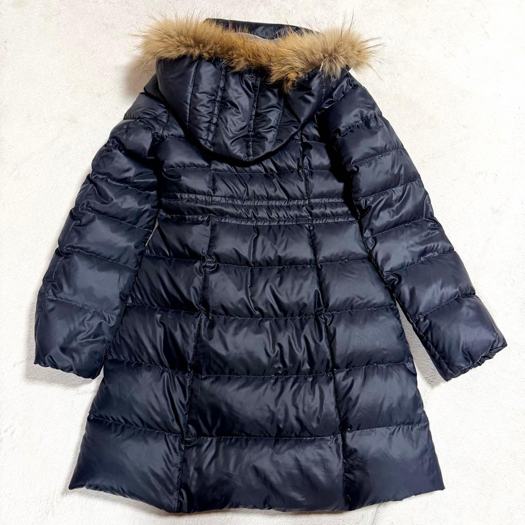 美品★ブルーレーベルクレストブリッジ　ダウンコート　リアルファー チェック 38