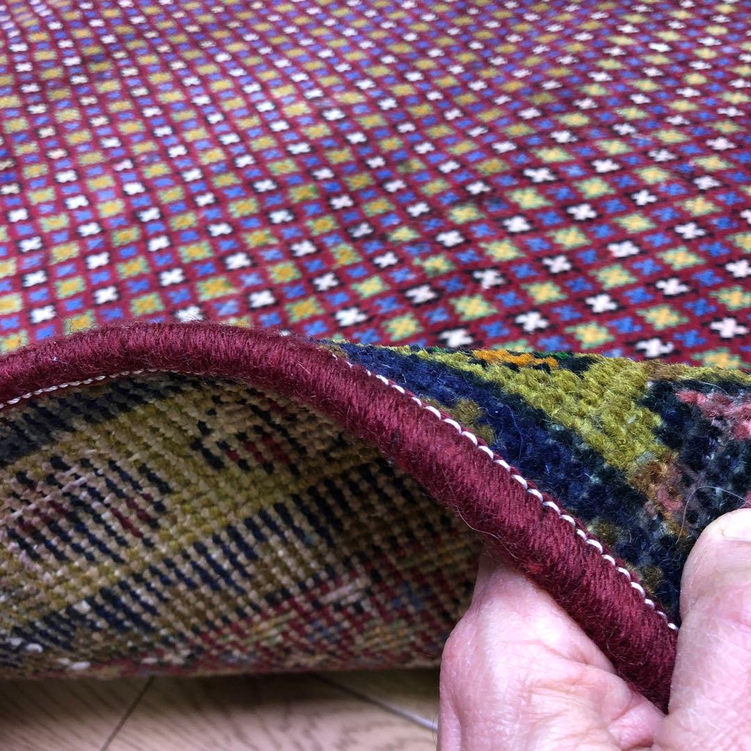 ペルシャ絨毯 ヴィンテージラグ 147×100cm 手織り オールドpersia