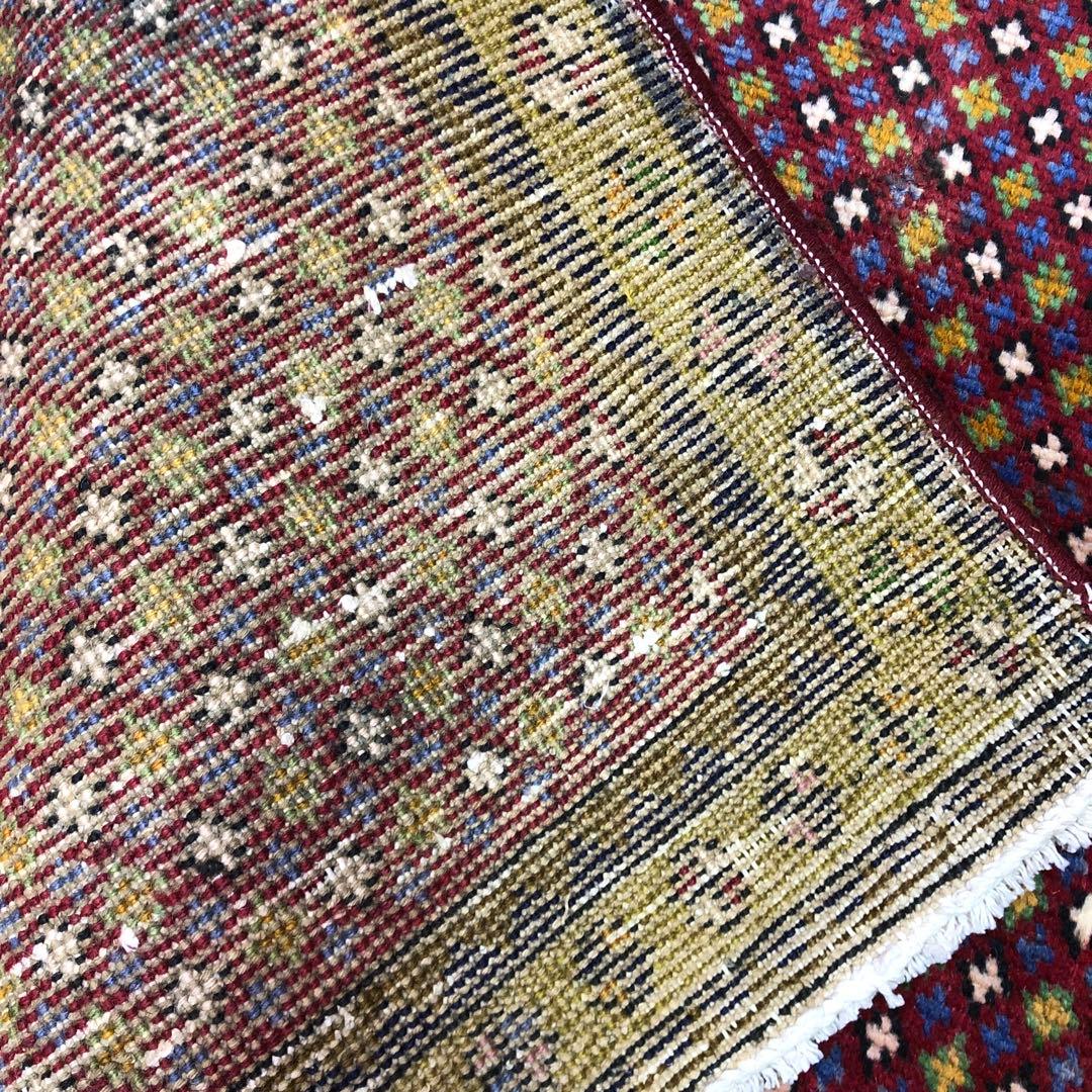 ペルシャ絨毯 ヴィンテージラグ 147×100cm 手織り オールドpersia