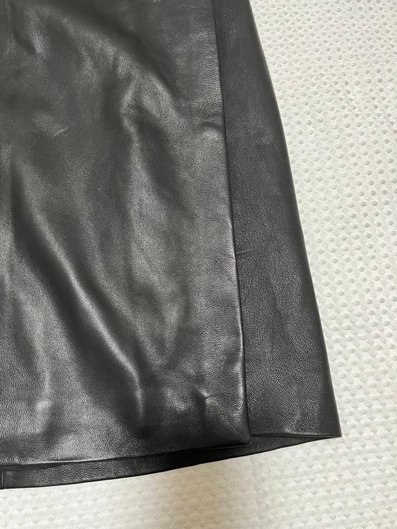 ジャケット・アウター YOKE Leather Double Breasted Coat