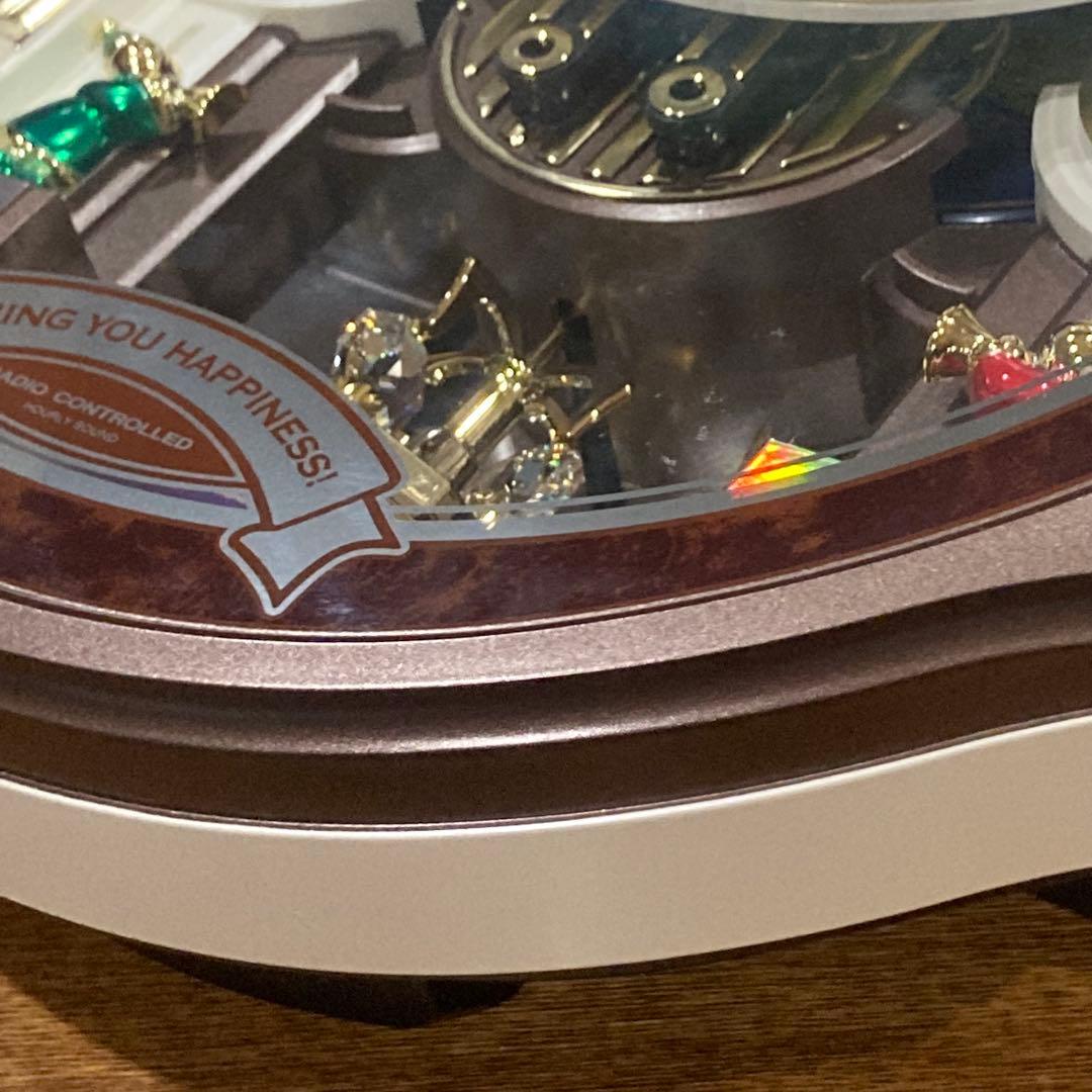 【美品】RHYTHMスモールワールドアルディ 4MN545RH23 からくり時計