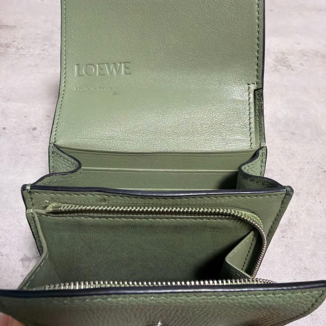 LOEWE ロエベ 二つ折り財布 アナグラム コンパクト フラップウォレット
