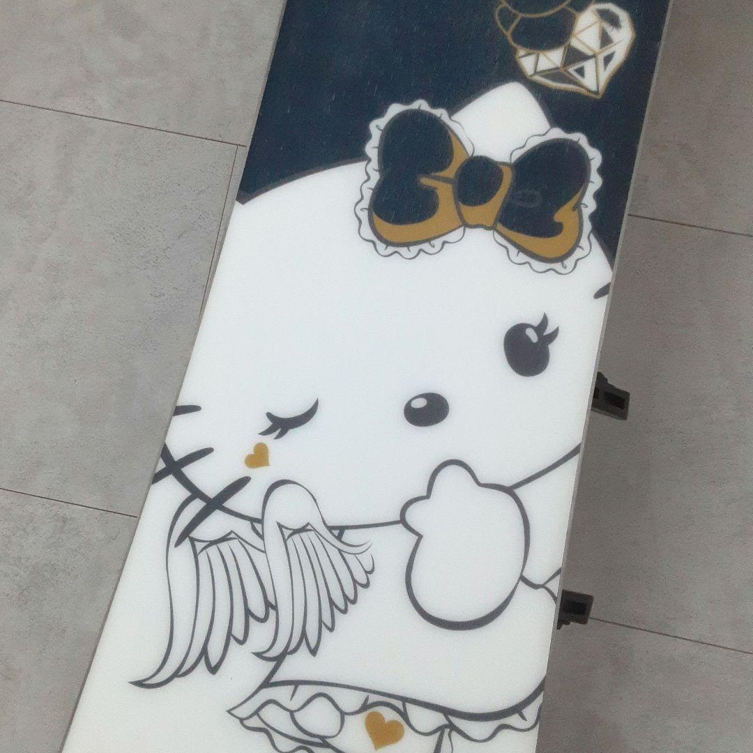 美品 ハローキティ スノーボードセット 135cm BXB ビンディング付き L