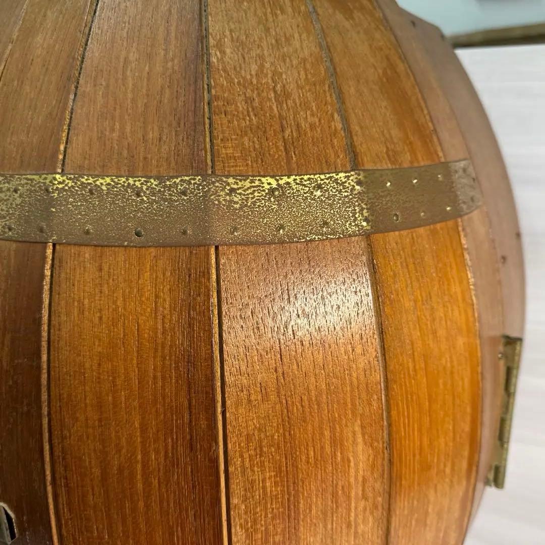 ☆ヴィンテージ 樽型　扉 観音開きウッドラック☆店舗什器☆送料込