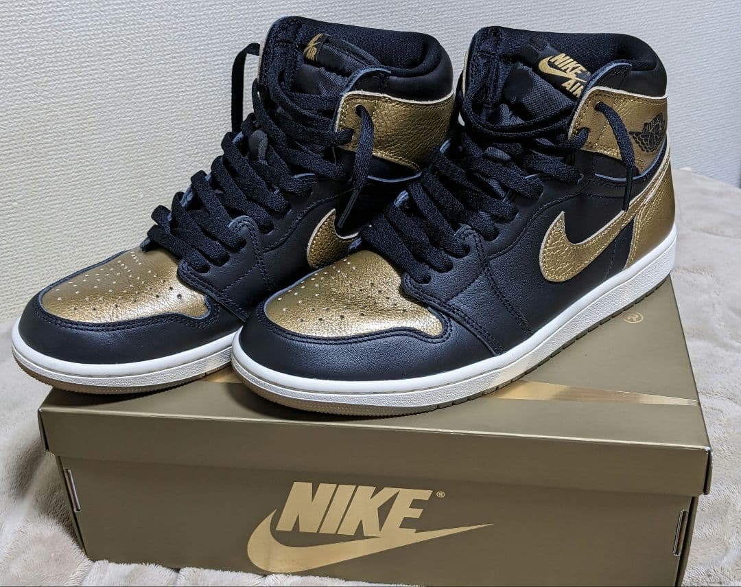 本日限定　エアジョーダン1レトロハイ　　　　　OG　ブラック&ゴールド　28cm