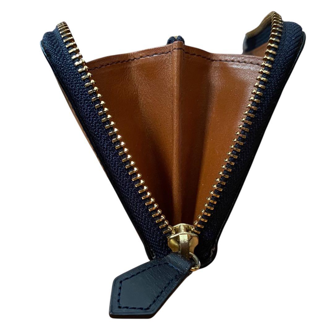 COCOMEISTER【美品】コードバン/スムースレザー ラウンドジップ財布