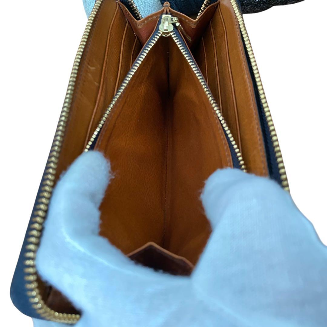 COCOMEISTER【美品】コードバン/スムースレザー ラウンドジップ財布