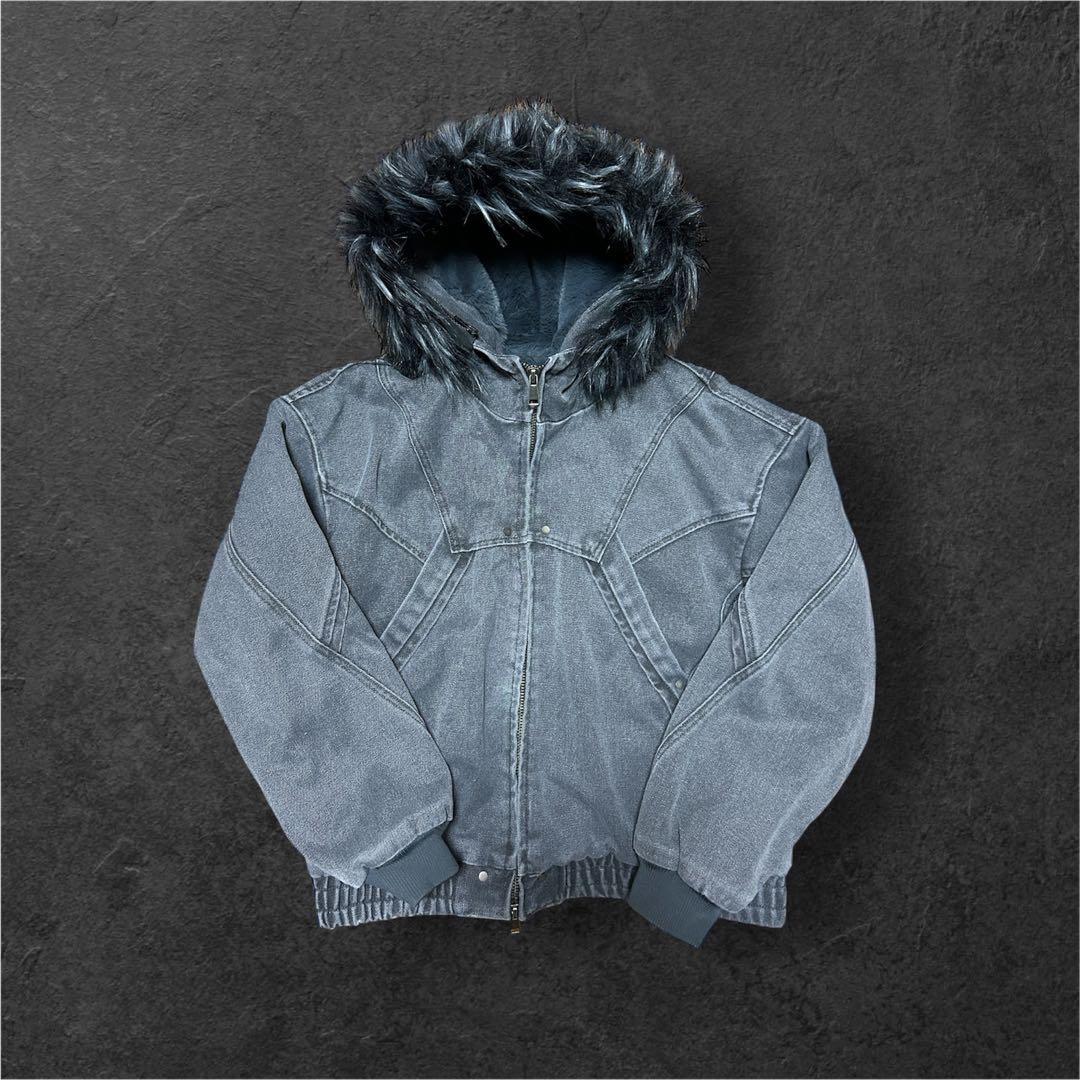 【完売品】SSC WHISKYMELLOW ボンバーファー短丈ジャケット y2k