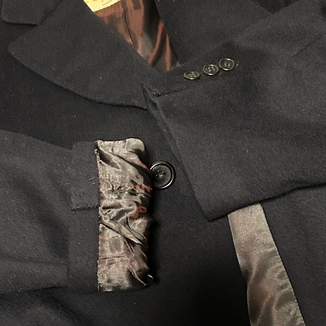 美品 英国製 アクアスキュータム ステンカラー ロングコート 黒 ヴィンテージ