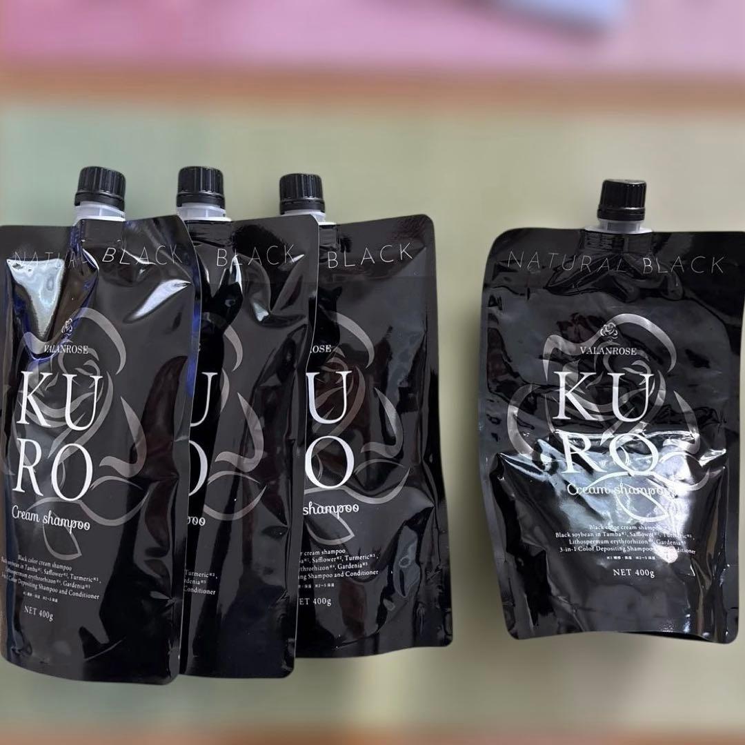 カラーリング・白髪染め VALANROSEKURO 400g 3.5packNATURAL BLACK