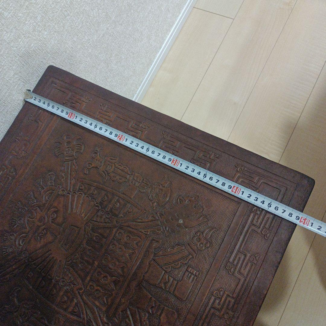 アンティーク　コーヒーテーブル　サイドテーブル　彫刻　ヴィンテージレトロ