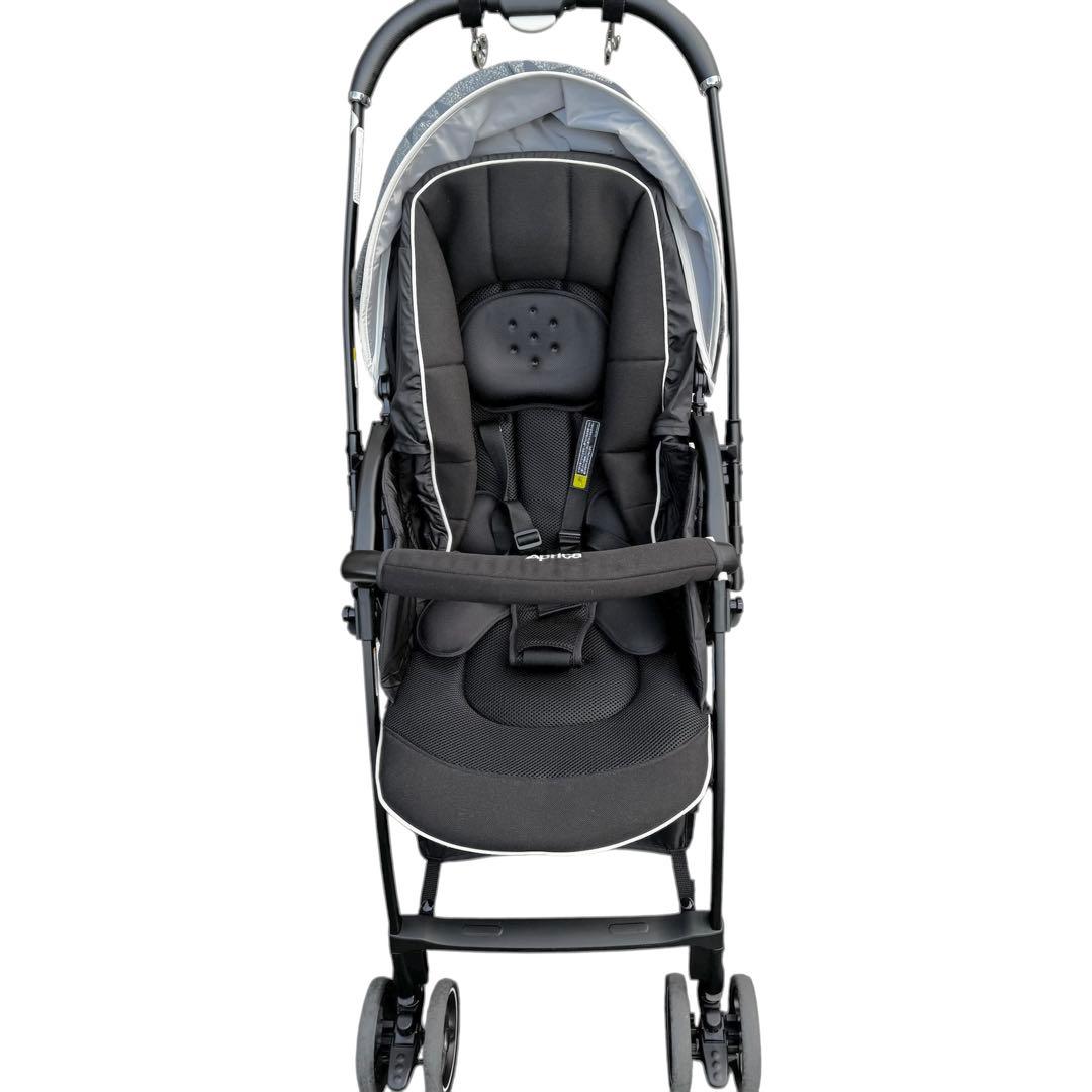 美品✨　アップリカ　ラクーナクッション　AB型　レザーハンドル　フック付属