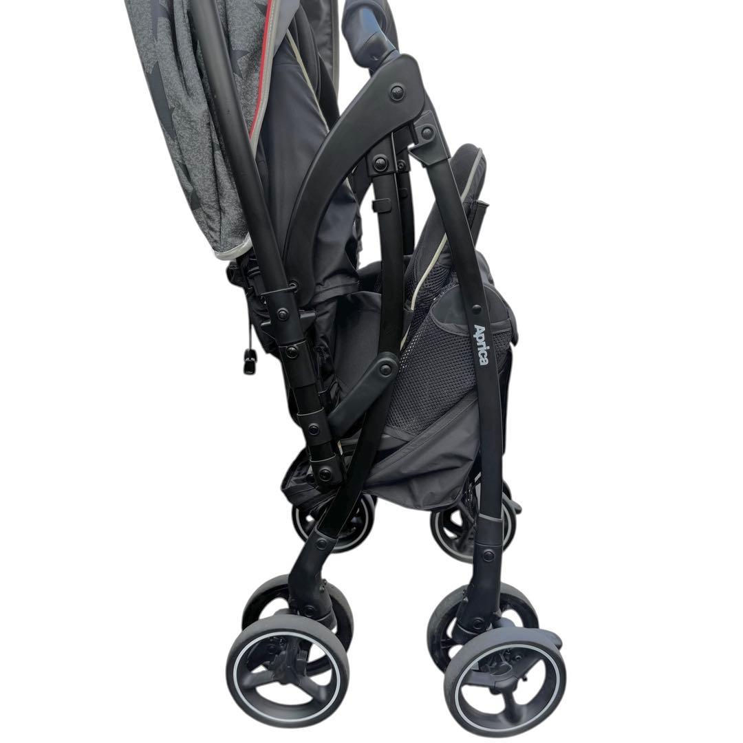 美品✨　アップリカ　ラクーナクッション　AB型　レザーハンドル　フック付属