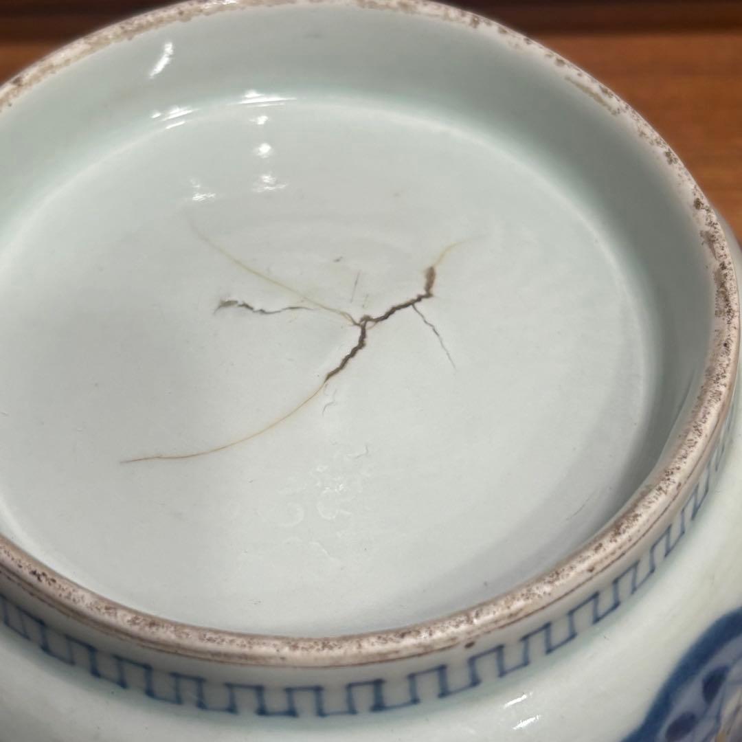 江戸時代　古伊万里　染付八面鉢