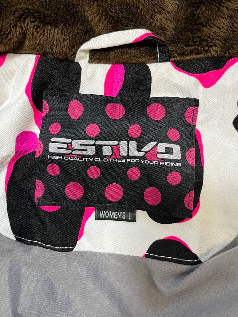 【上下セット】ESTIVO ヒョウ柄 レオパード柄 スノーボードウェア L
