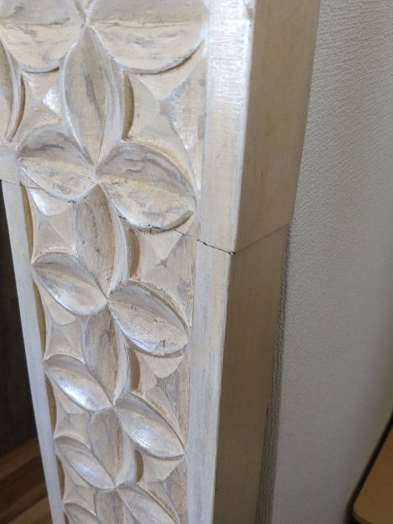 鏡　姿見　80x120cm　シャビーシック