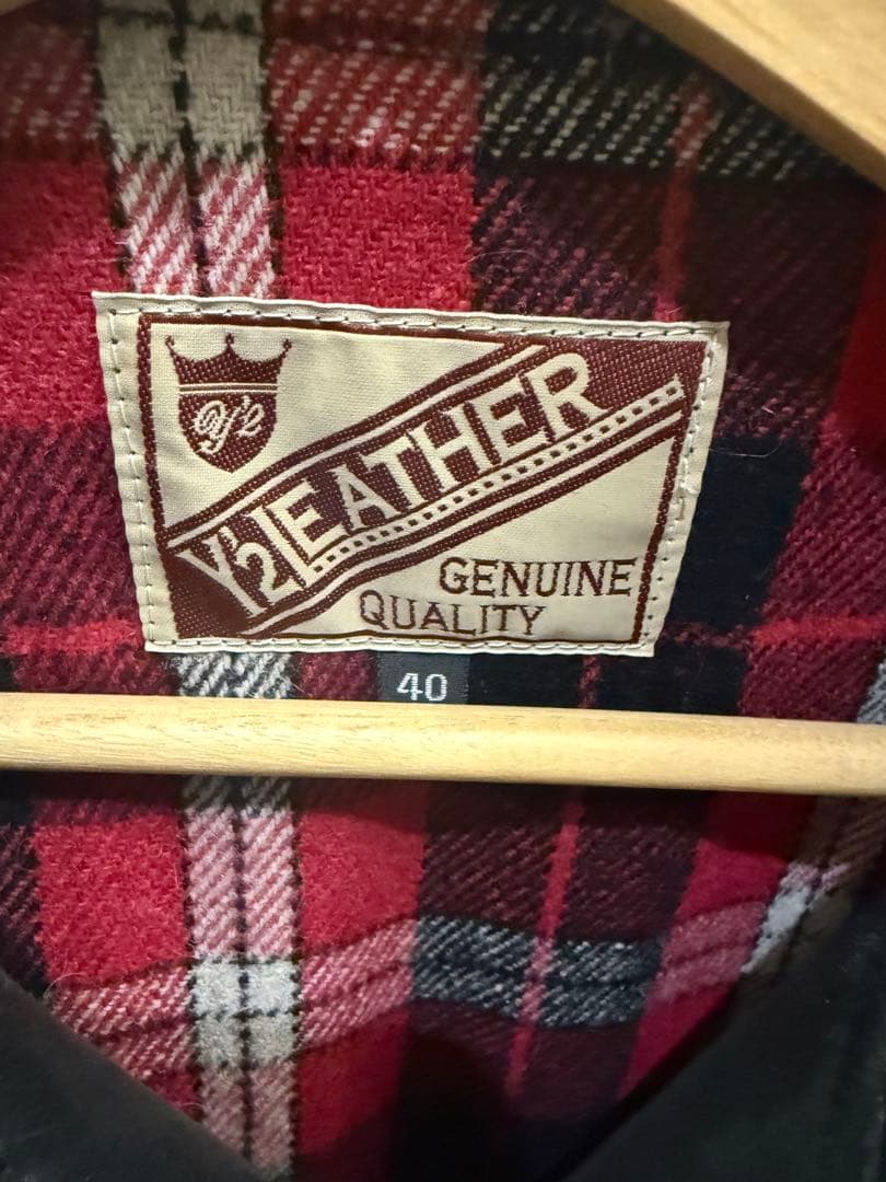 【期間限定】Y2 Leather 本革ジャケット ホースレザー　サイズ40
