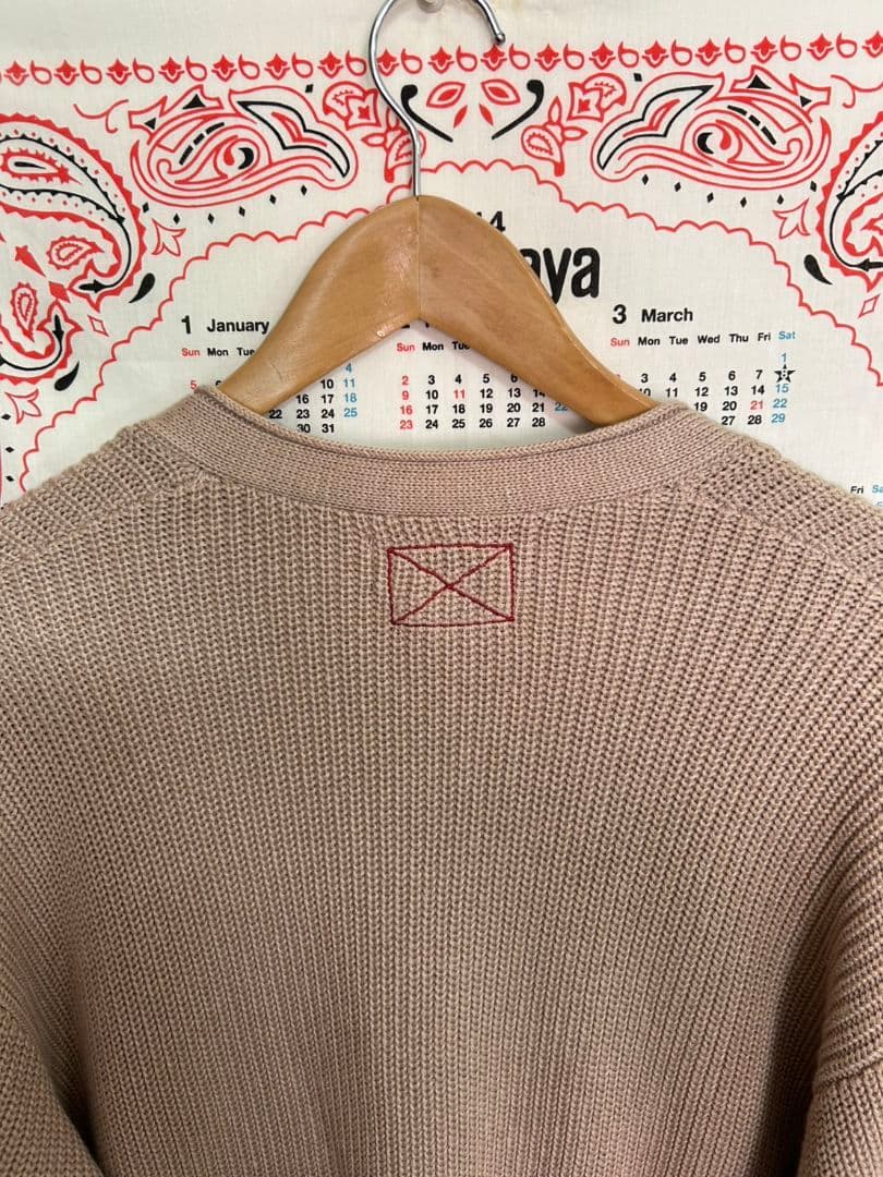 【激カワ・完売モデル】MLVINCE　メルビンス　ダメージ　ニット　ブラウン　L