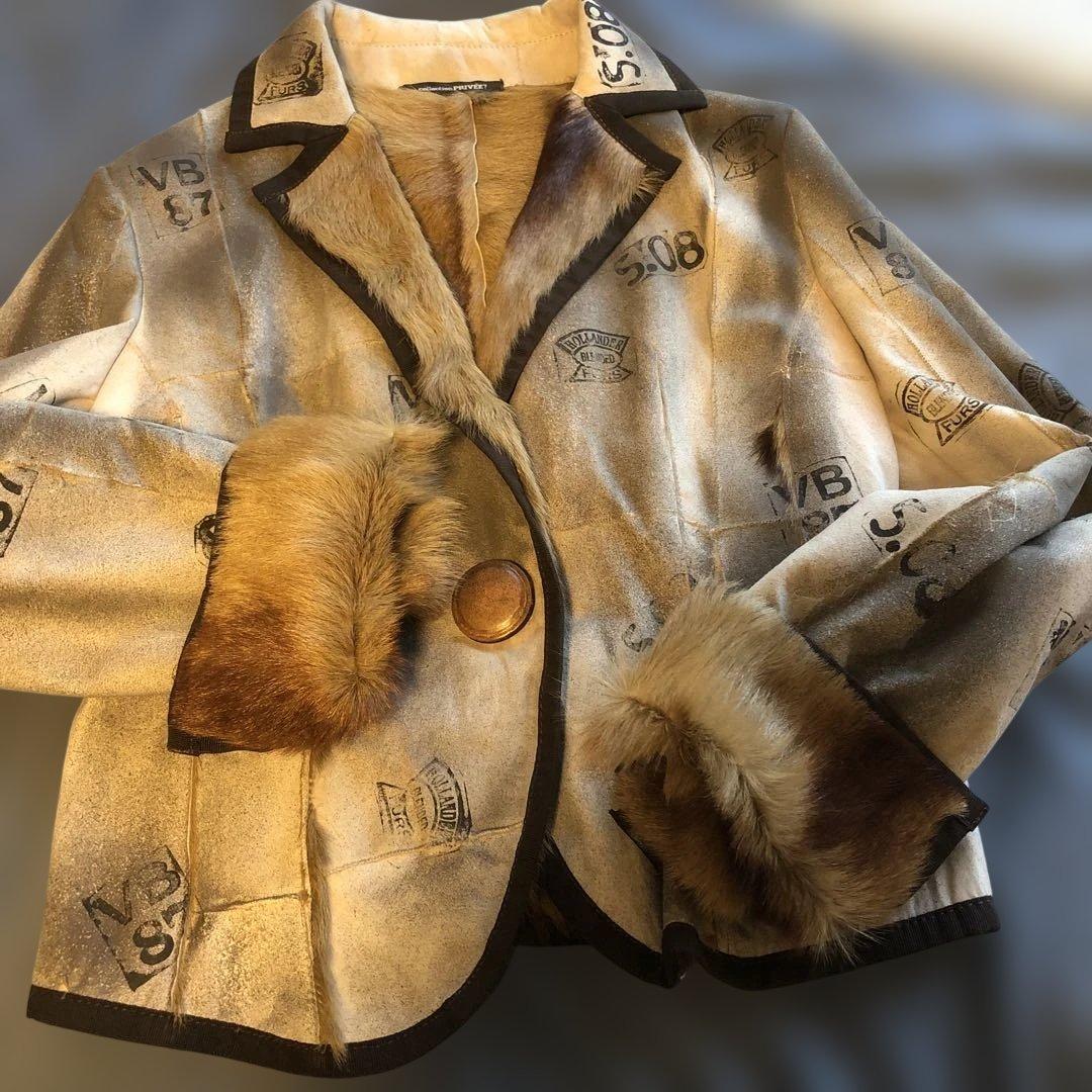 collectionPRIVEE? コレクションプリヴェ　ヤギ革ジャケット46