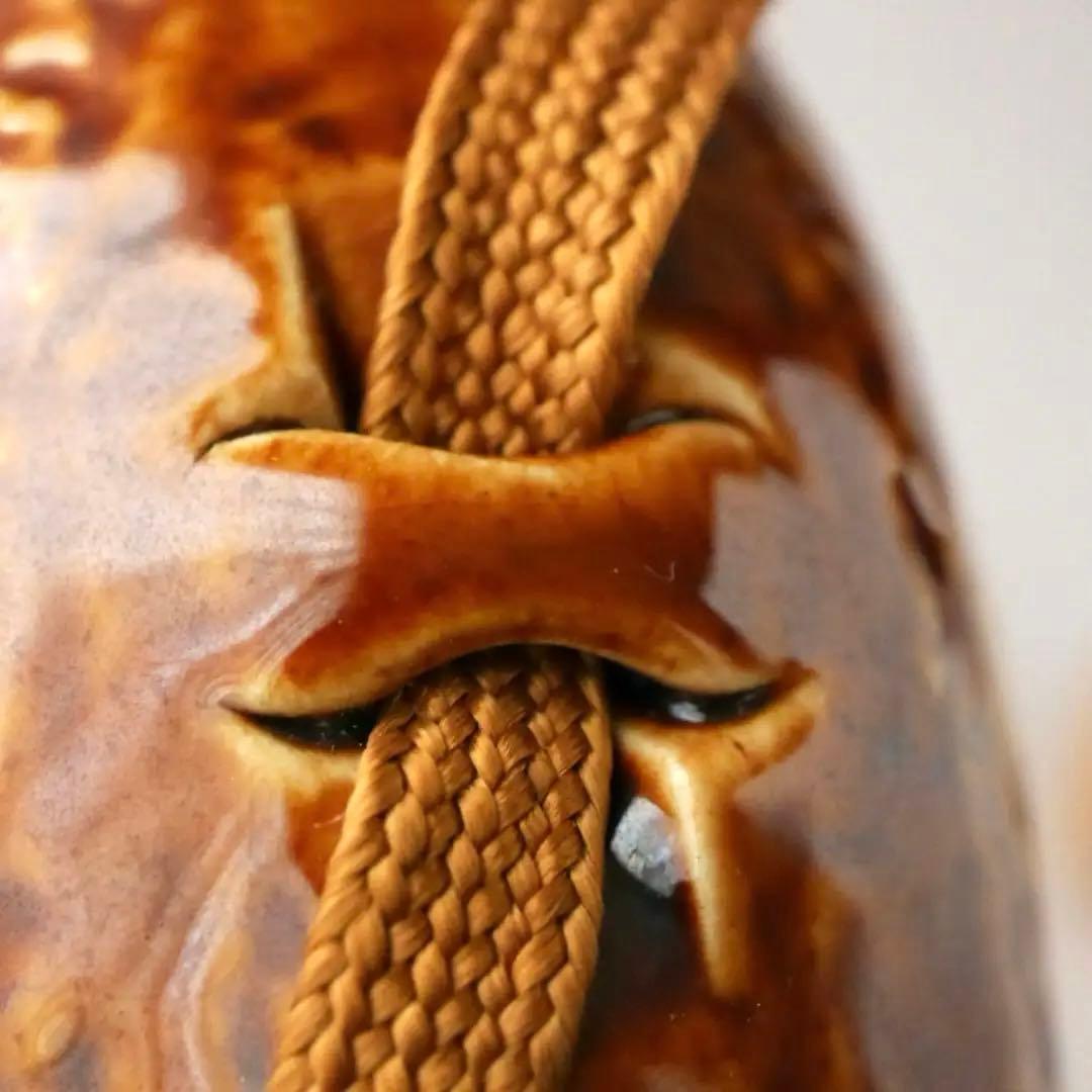 陶器製水筒 元箱付き 山印 国策製品 代用陶器 戦時代用品 /SN159