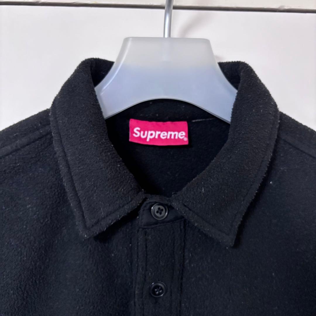supreme Polartec Pullover Shirt シャツ 黒 S