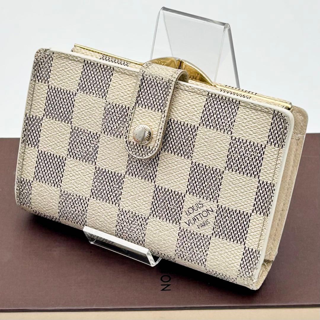 ルイ ヴィトン ダミエ アズール ポルトフォイユ ヴィエノワ がま口