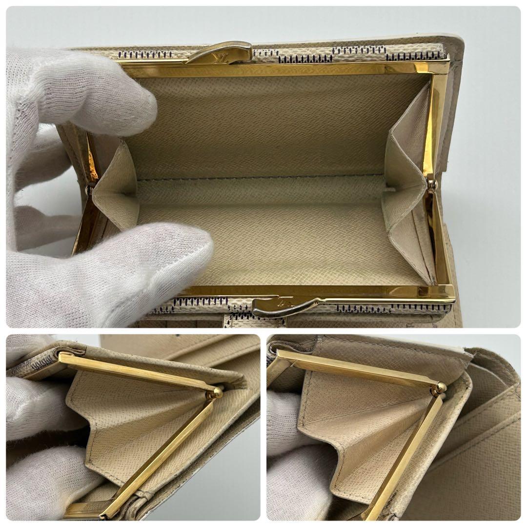 ルイ ヴィトン ダミエ アズール ポルトフォイユ ヴィエノワ がま口