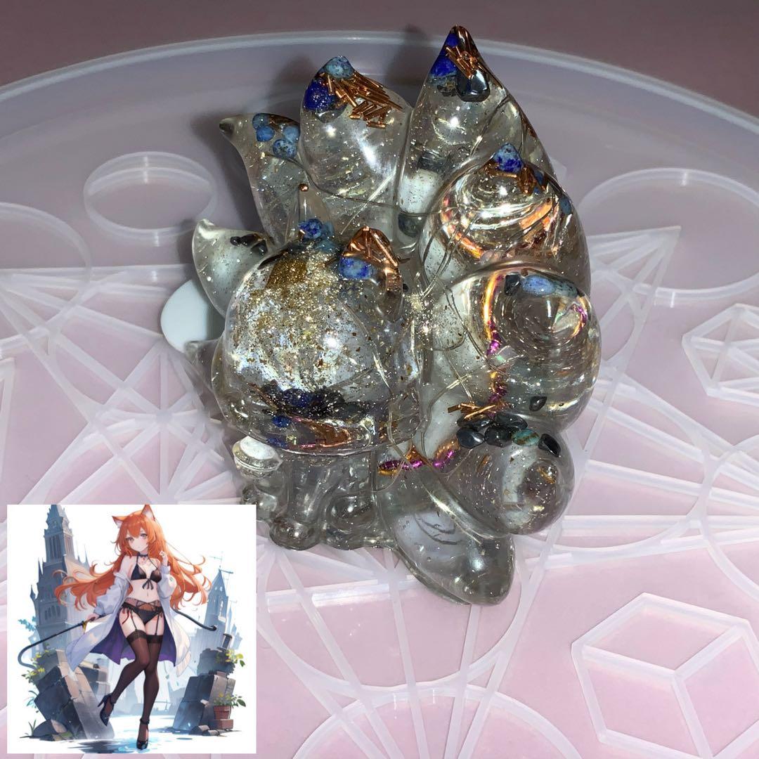 2377タイムリープ量子力学▓光導きし翡翠九尾▓糸魚川産翡翠巨石★願望成就器御守