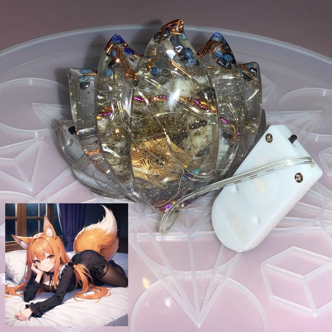 2377タイムリープ量子力学▓光導きし翡翠九尾▓糸魚川産翡翠巨石★願望成就器御守