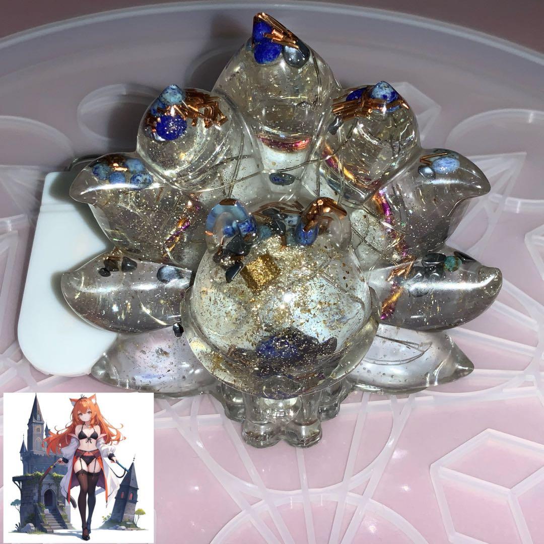 2377タイムリープ量子力学▓光導きし翡翠九尾▓糸魚川産翡翠巨石★願望成就器御守