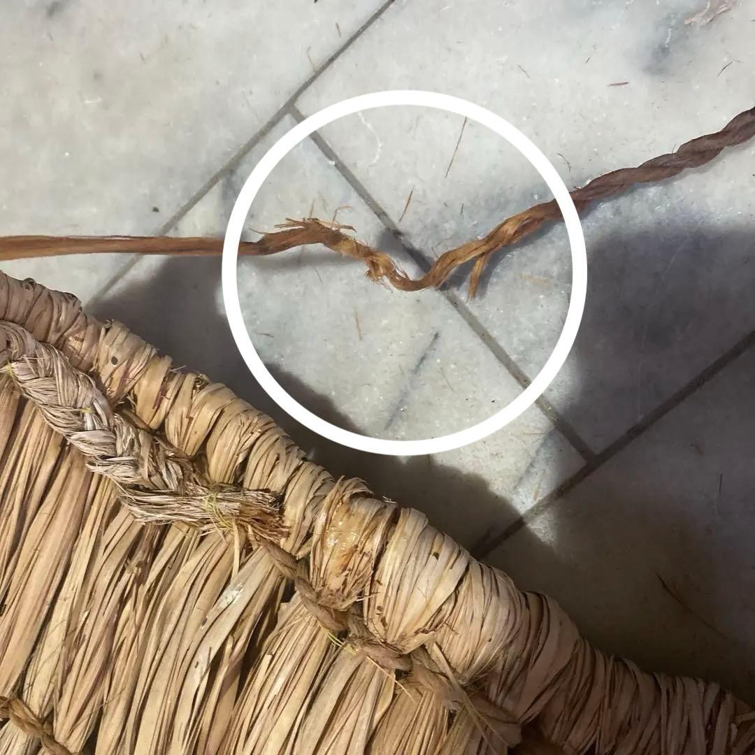 昭和初期　伝統芸　背中蓑（せなかみの）　藁細工　未使用　骨董品　デッドストック